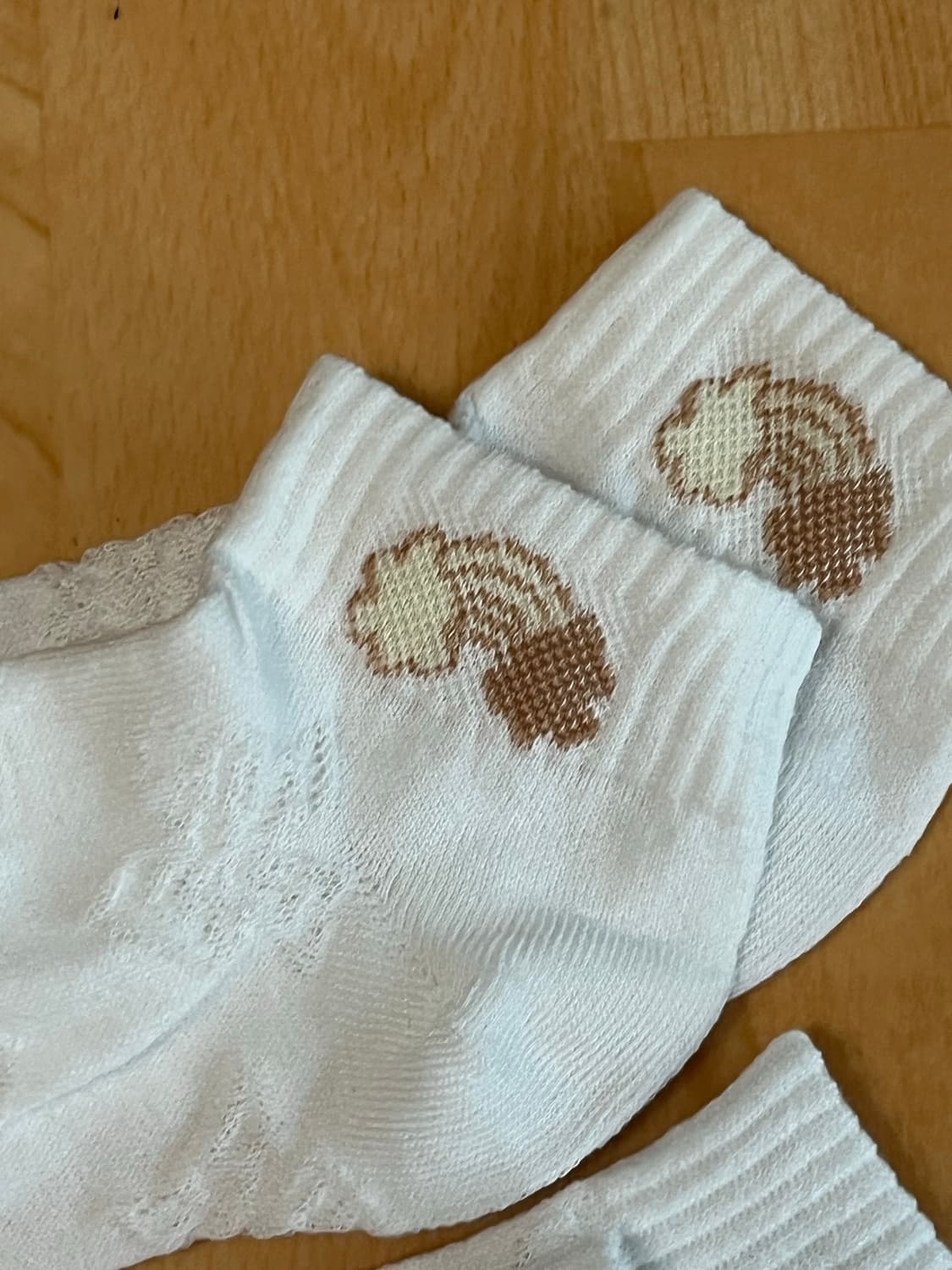 흰색 여성 양말 3세트 (얇음) 상품이미지2