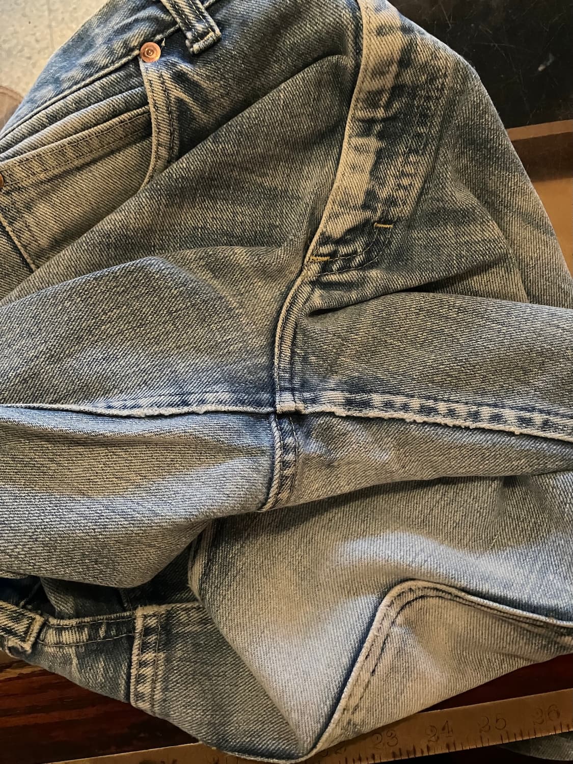 80s USA 빈티지 LEE 리 라이더스 200 데님 팬츠 상품이미지8