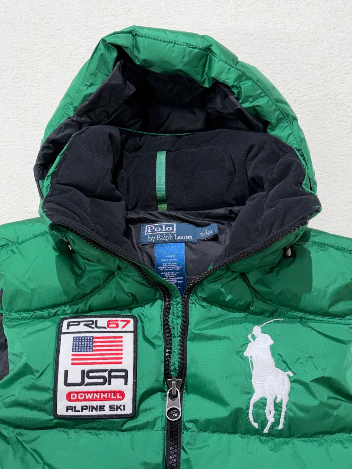 폴로 랄프로렌 빅포니 USA 후드 조끼패딩 S 95 상품이미지2