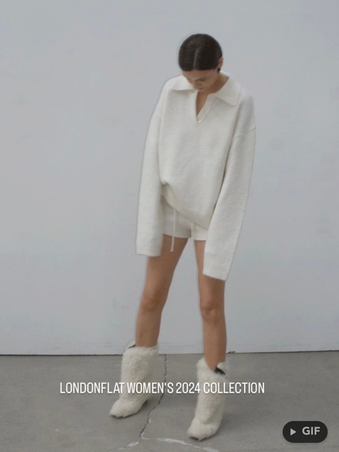 윤비누님 착용) 메틸 알파카 니트&숏팬츠 셋업 상품이미지2