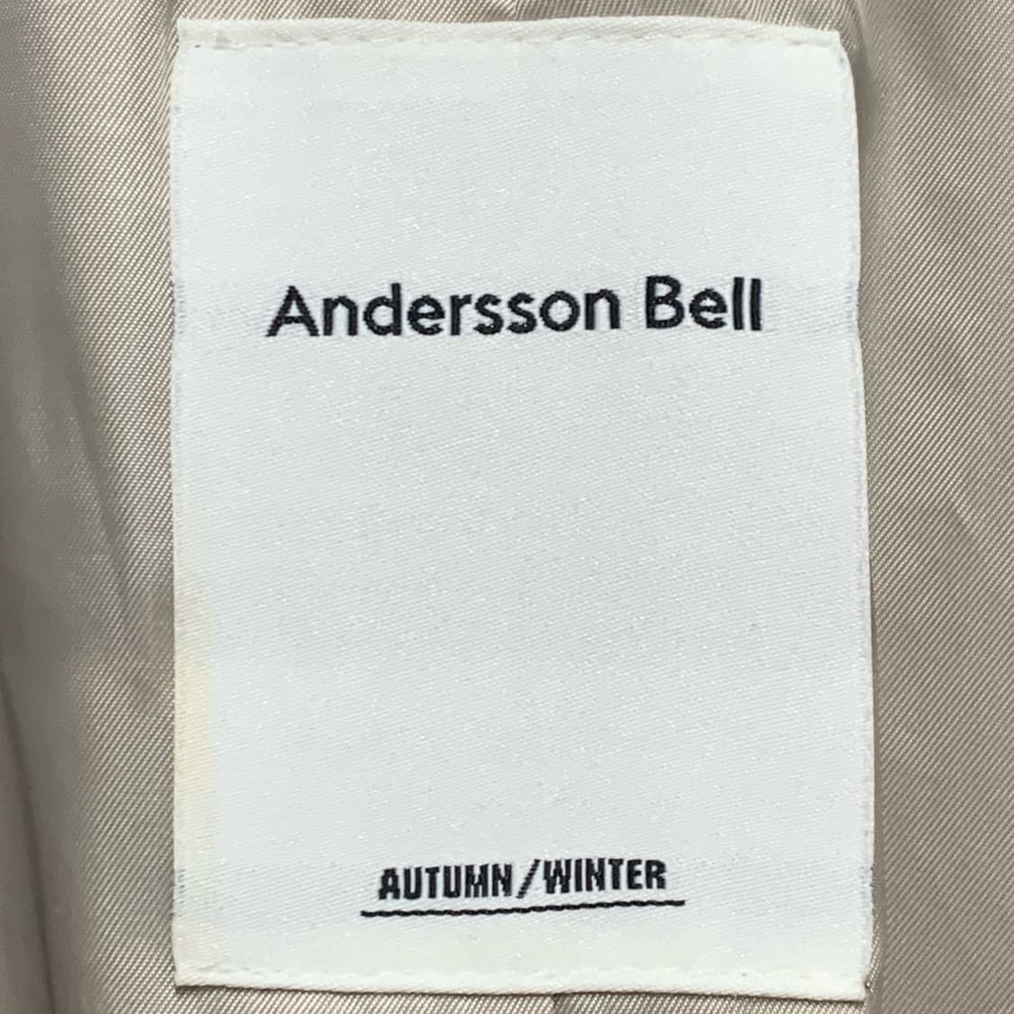 [M] 앤더슨벨 싱글버튼 울 혼방 롱코트 상품이미지4