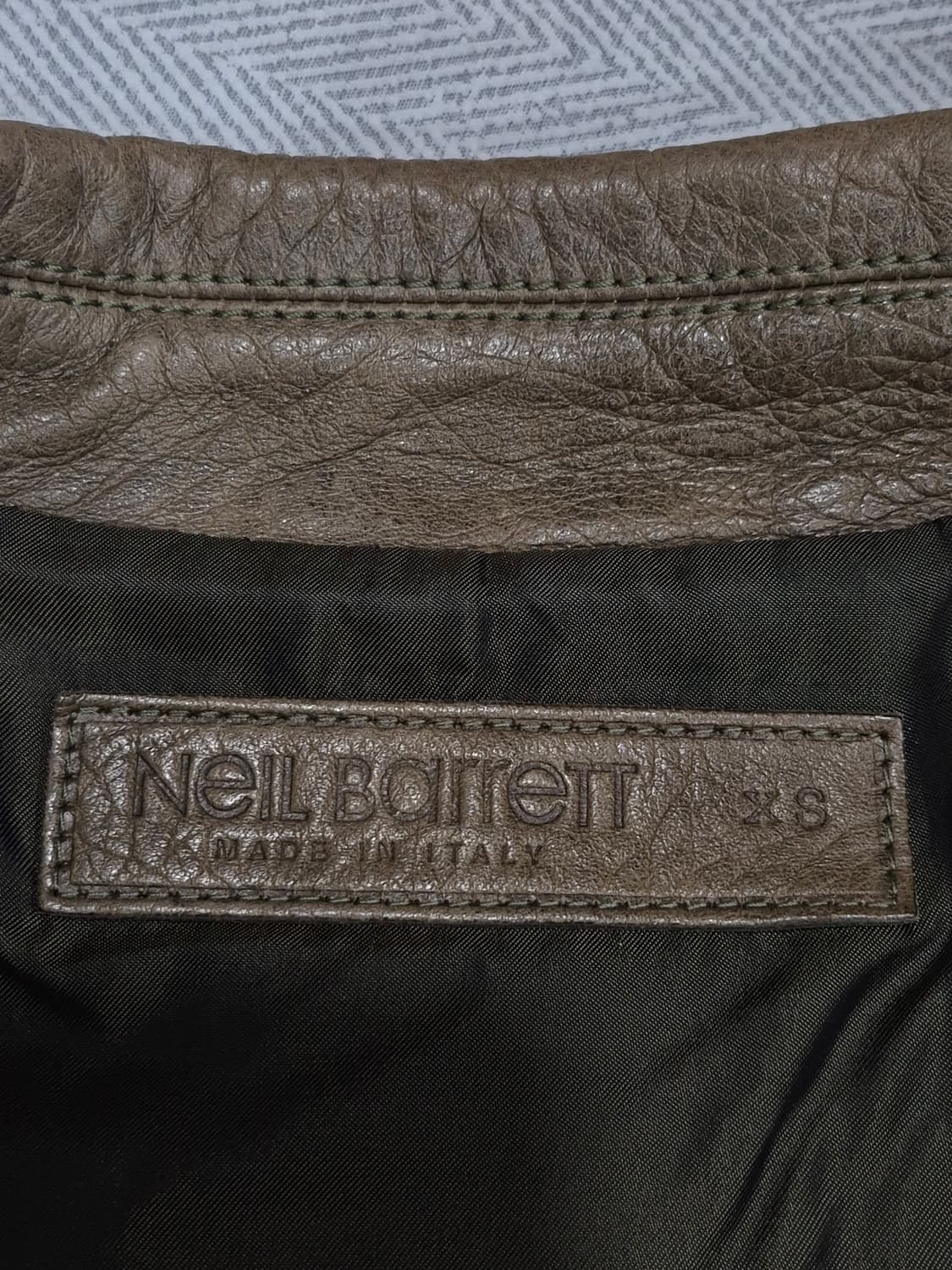 닐바렛 양가죽 브라운 레더  바이커 자켓 남성 90~95사이즈 상품이미지5