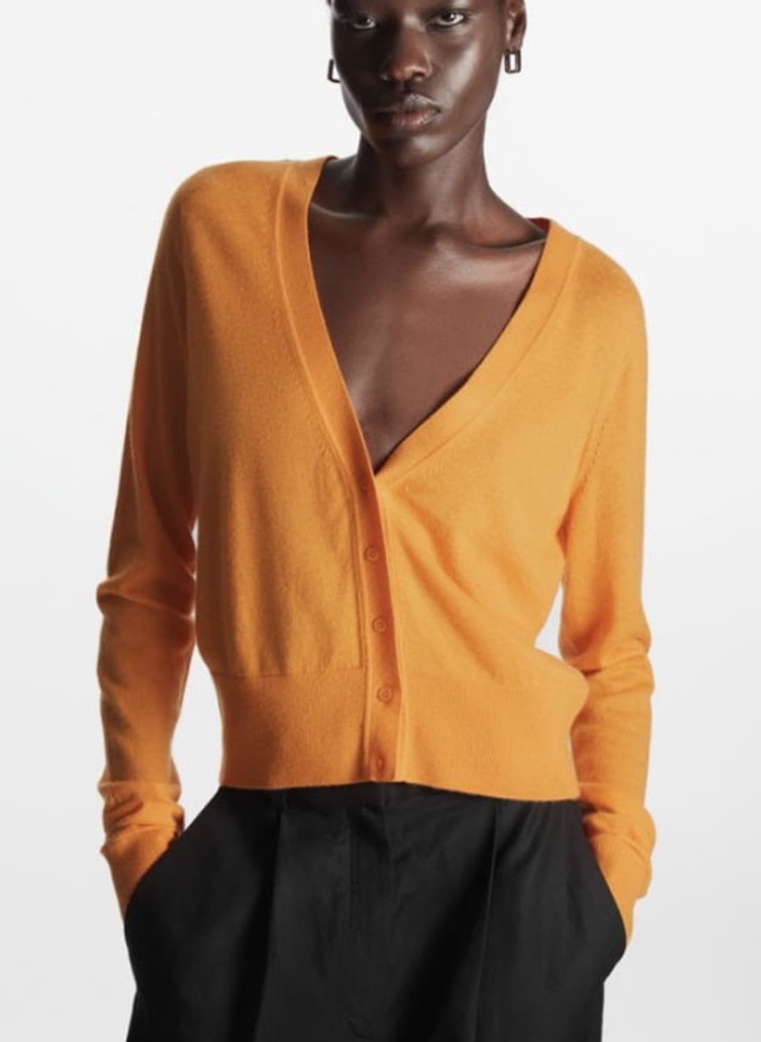 코스 COS 100% 캐시미어 크롭 니트 가디건 PN6934 상품이미지2