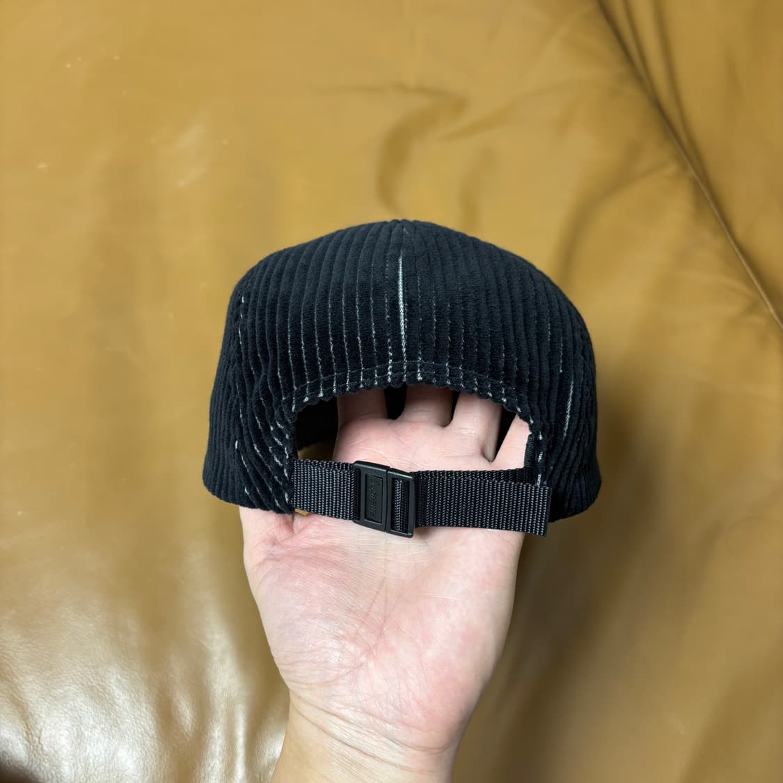 슈프림 캠프캡 모자 박스로고 23SS 코듀로이 투톤 블랙 상품이미지8