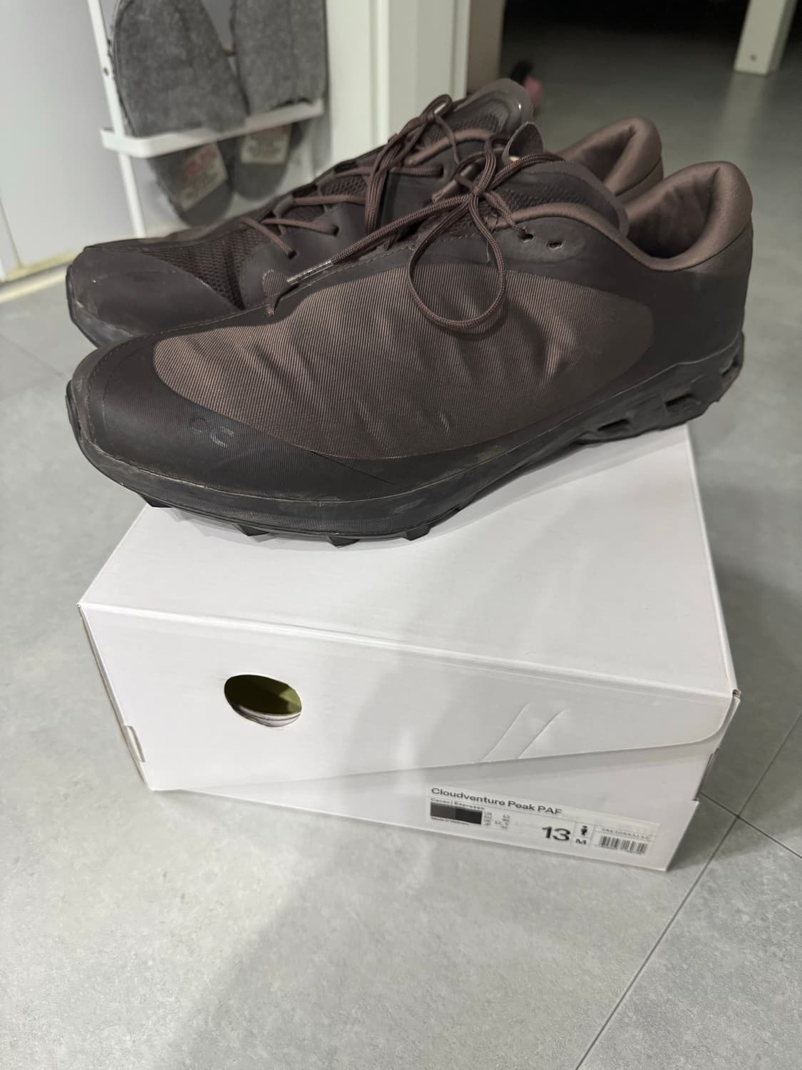 파프 온러닝 클라우드벤쳐 브라운 us13 상품이미지1