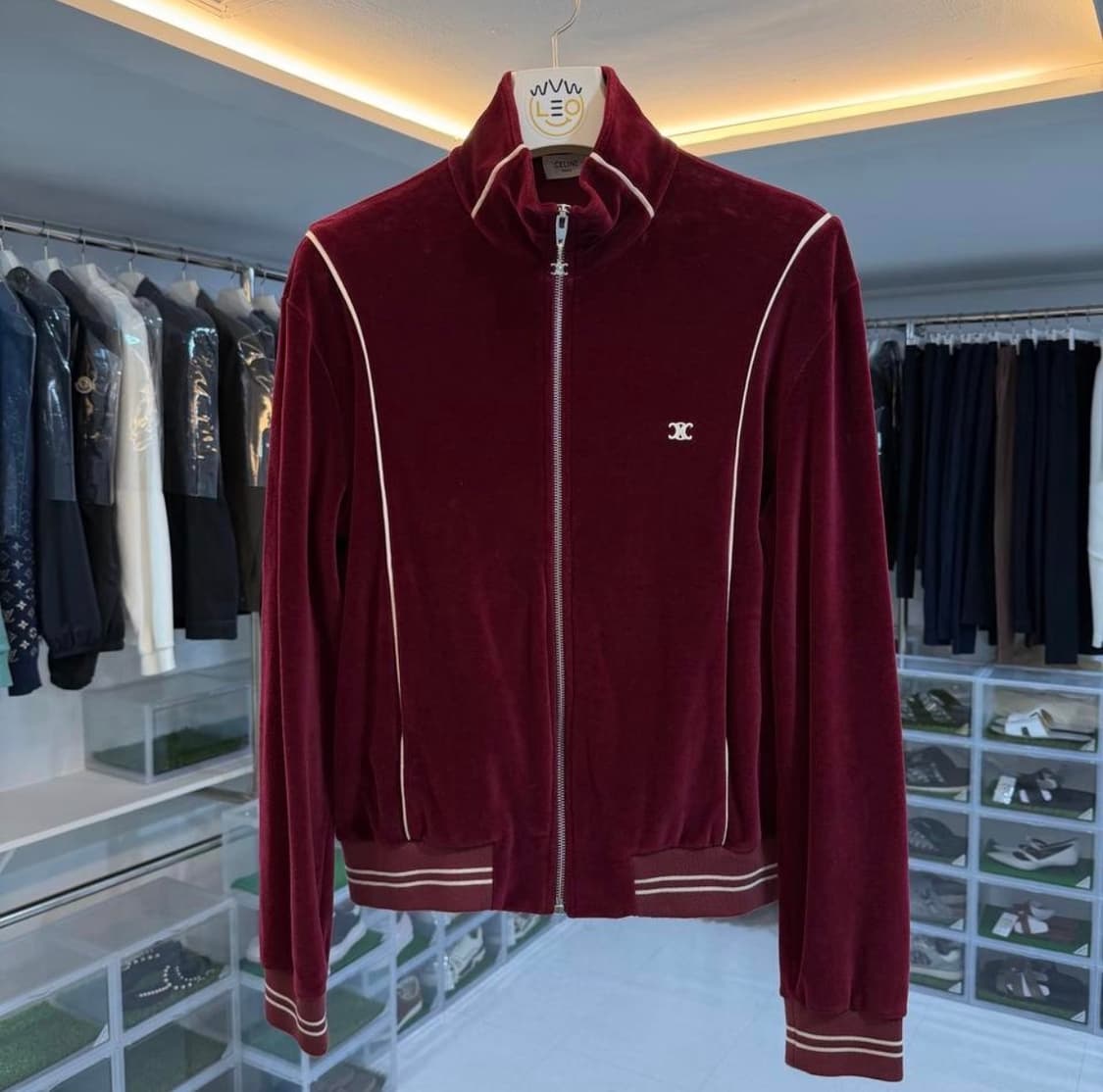 [리오브전포점] 셀린느 트리오페 벨루어 트랙 벨벳 집업 상품이미지1