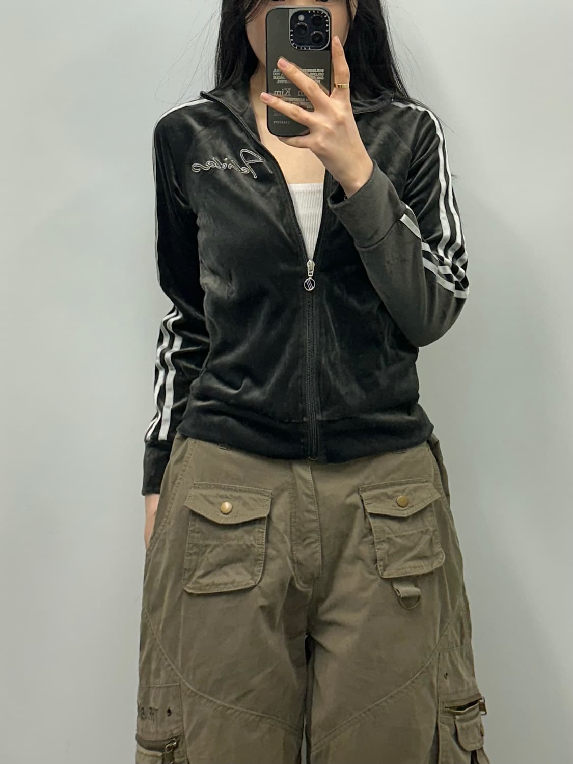 아디다스 벨루어 벨벳 트랙탑 져지 상품이미지1