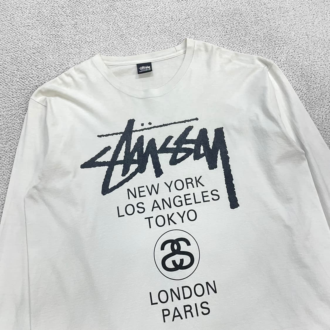 스투시 Stussy 월드투어 롱슬리브 화이트 상품이미지3