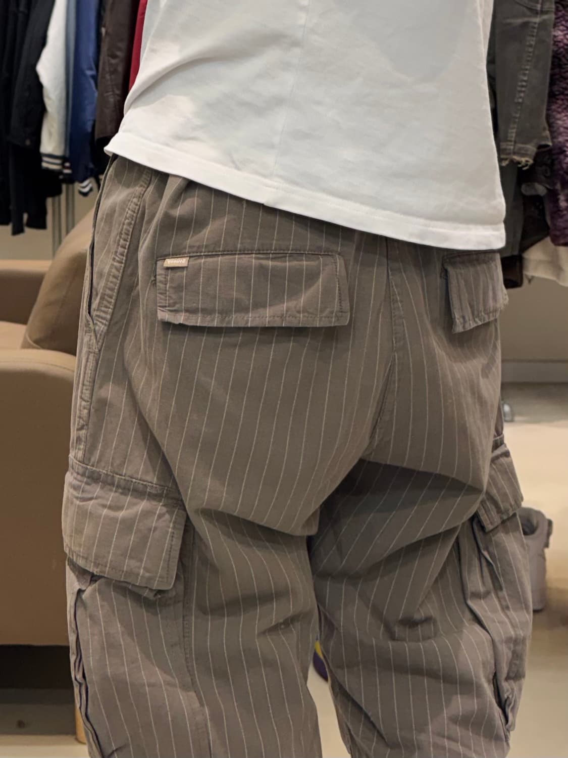 00s 스투시 스트라이프 카고 팬츠 상품이미지7