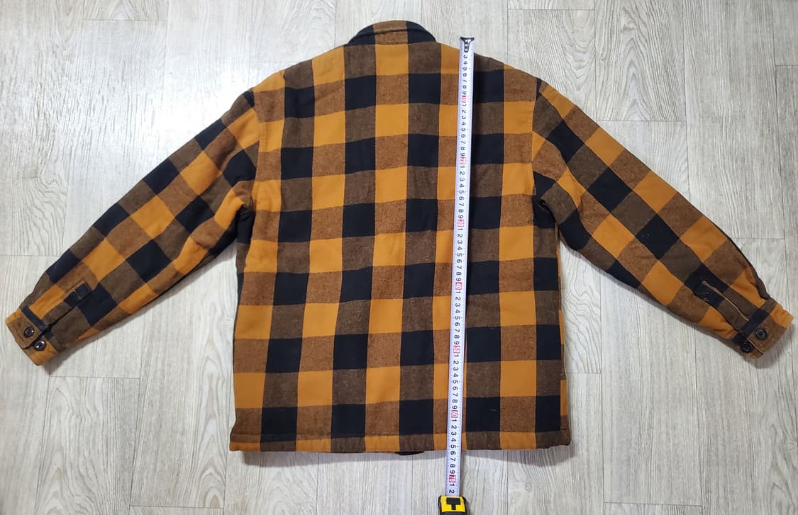 [M] 디키즈 브라운 블랙 체크 셔츠 자켓 상품이미지2
