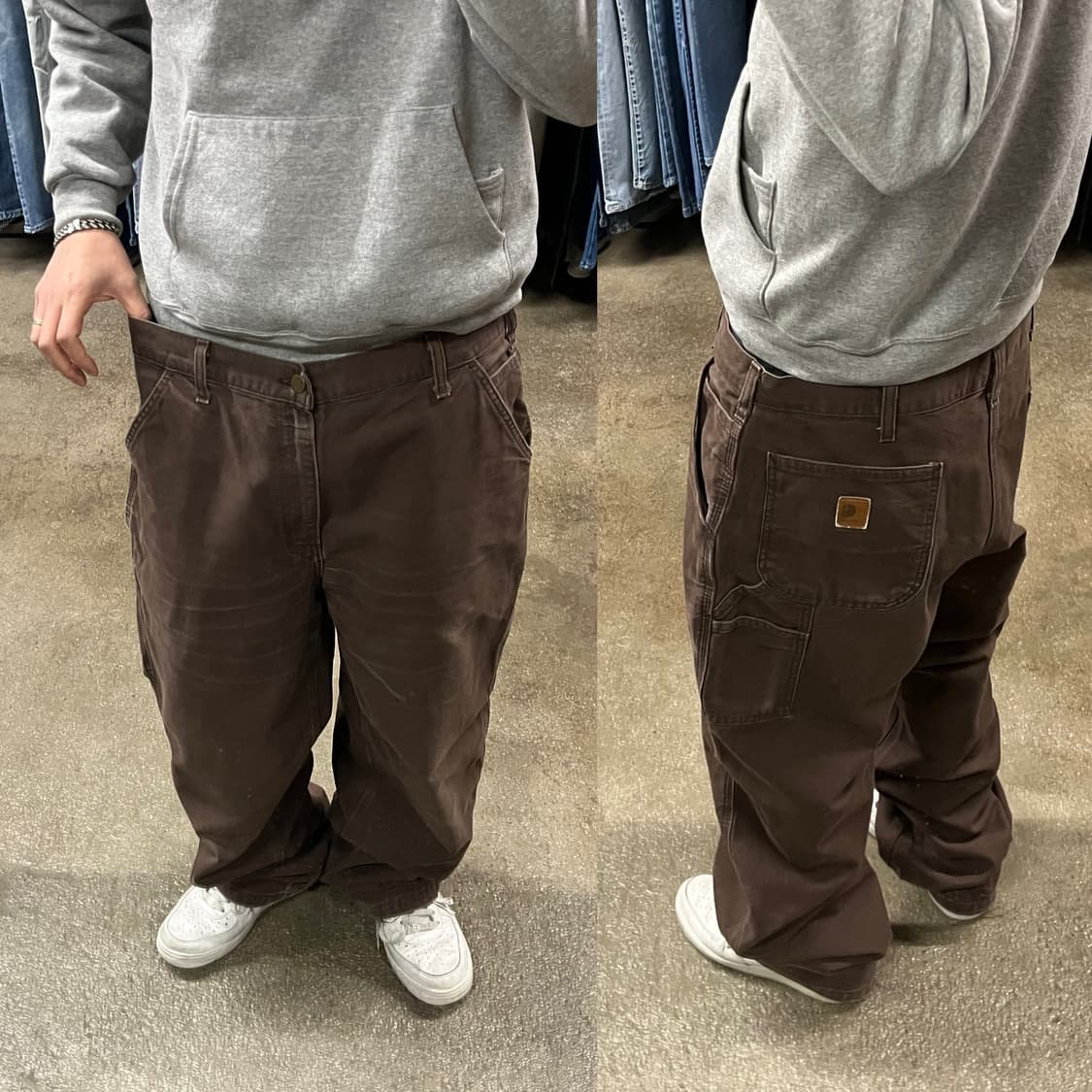 Carhartt 브라운 카펜터 팬츠 (38“) 상품이미지1