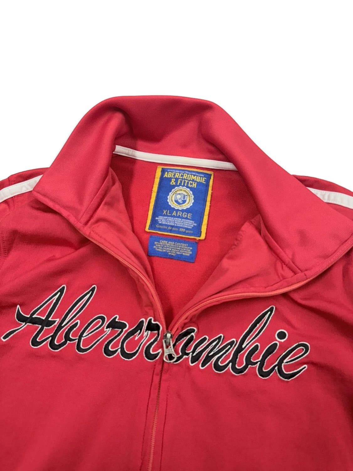 빈티지 아베크롬비 레드 레터링 집업 상품이미지4