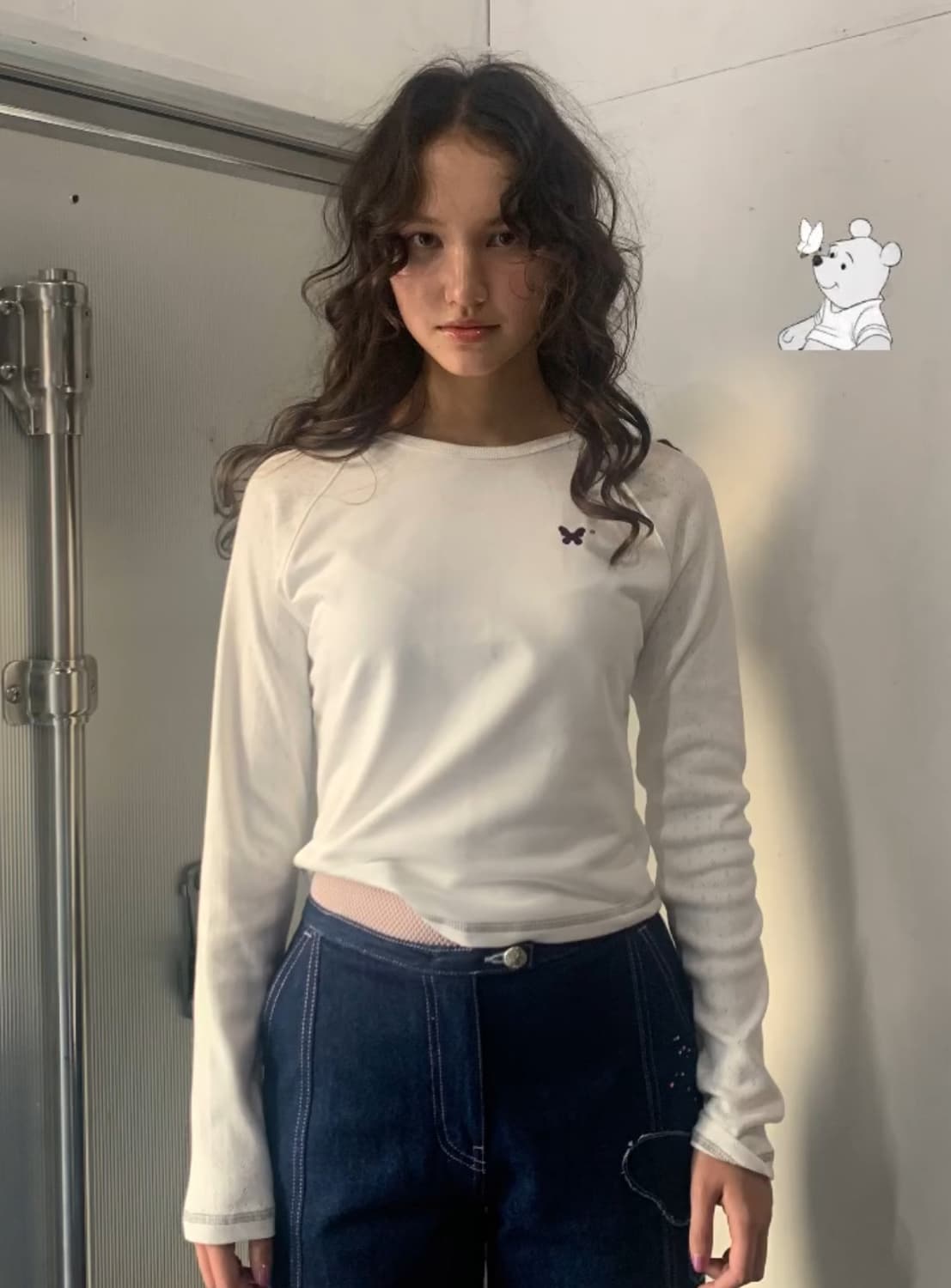 나비버스 레글런 티셔츠 화이트 상품이미지3