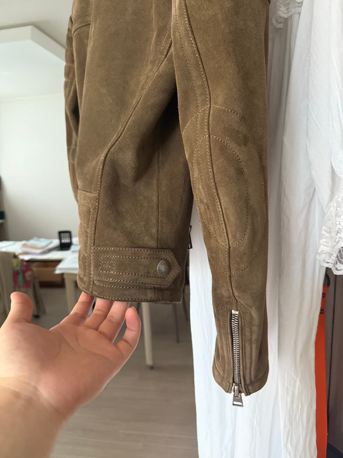 톰포드 아이콘 스웨이드 라이더자켓 상품이미지6