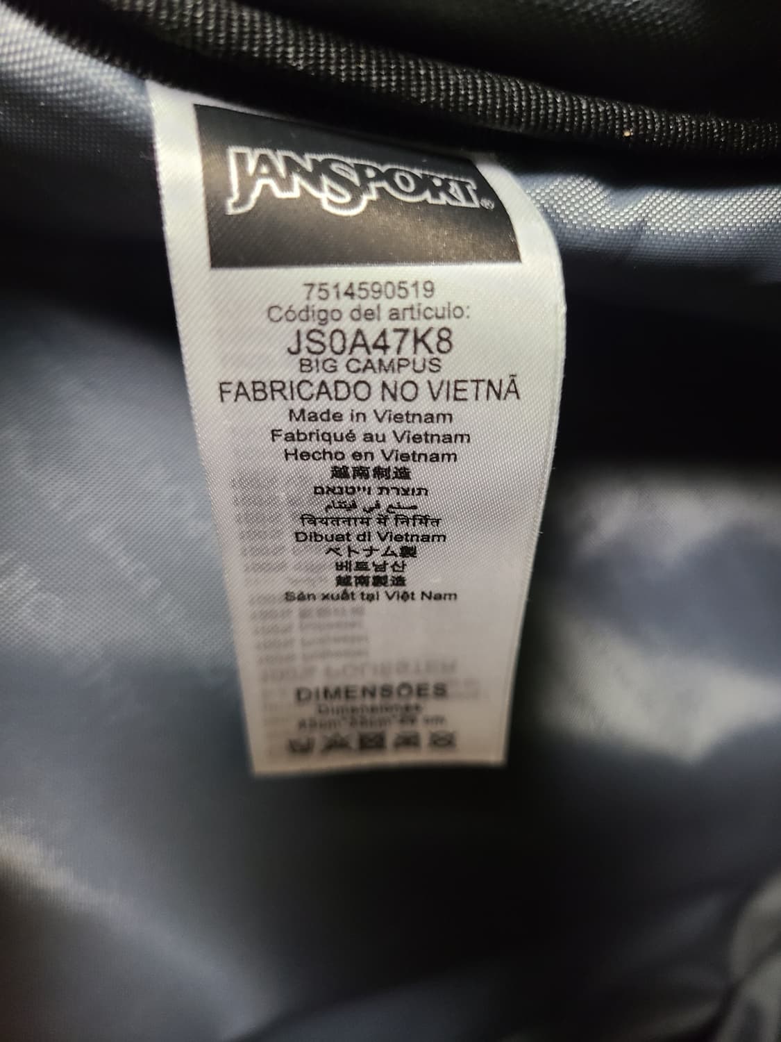 잔스포츠 빅캠퍼스 백팩 그레이 상품이미지4