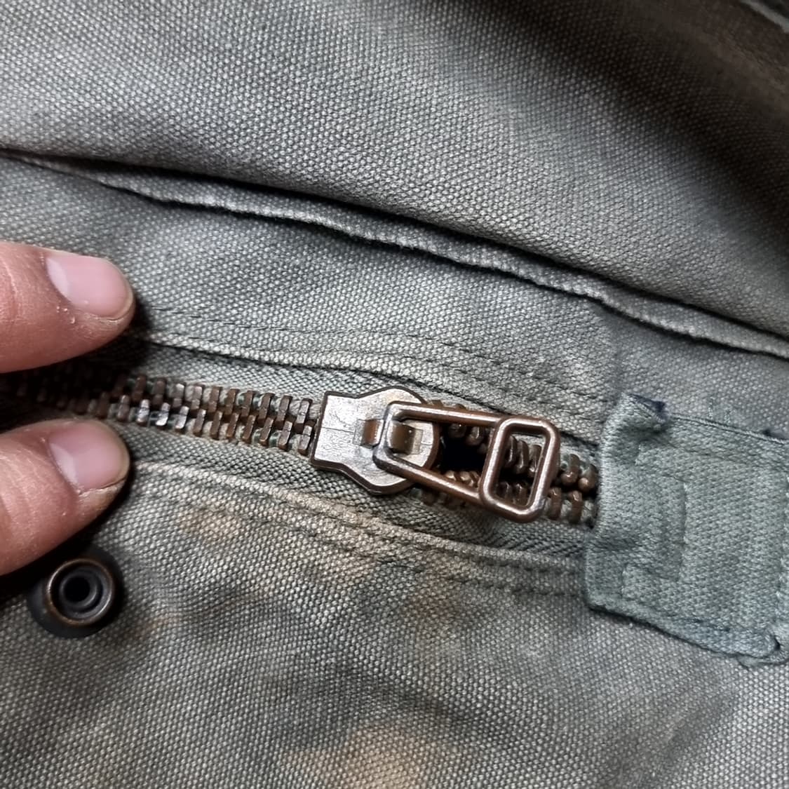 80~90s 밀리터리 미군 오리지널 공군 캔버스 키트백 상품이미지3