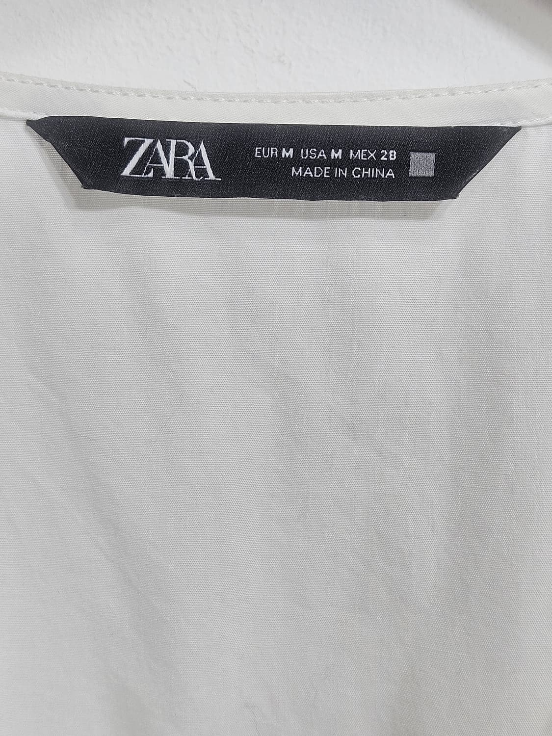 자라(ZARA) 레이스 카라 코튼 로맨틱 블라우스 M 상품이미지4
