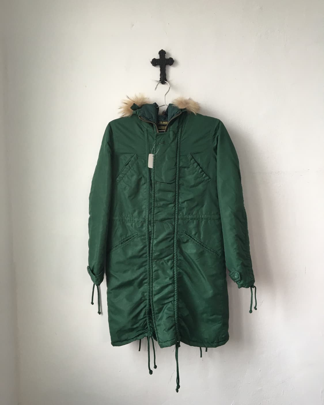 Fake fur hood jacket 상품이미지2