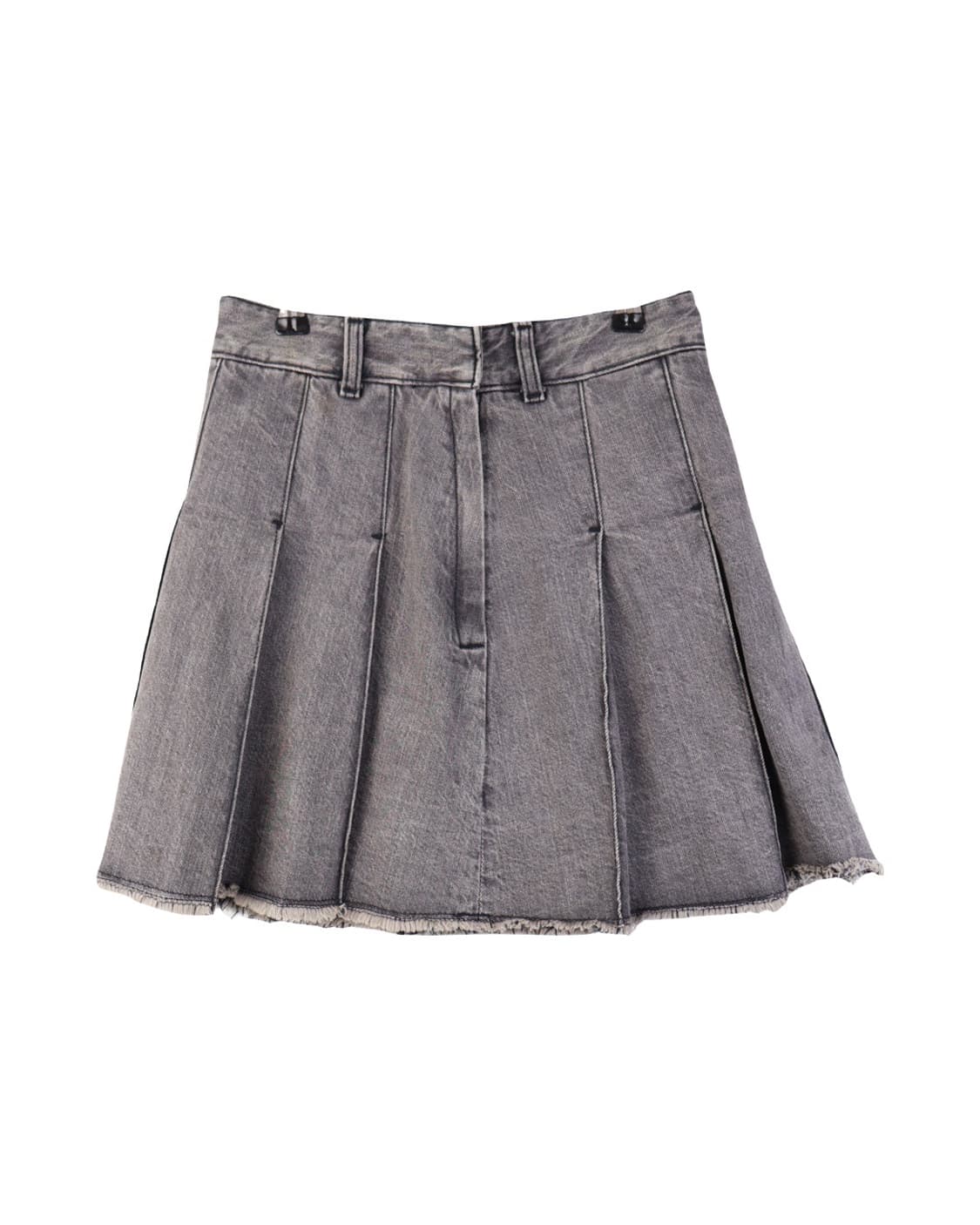 Gu Pleated Denim Mini Skirts  상품이미지4