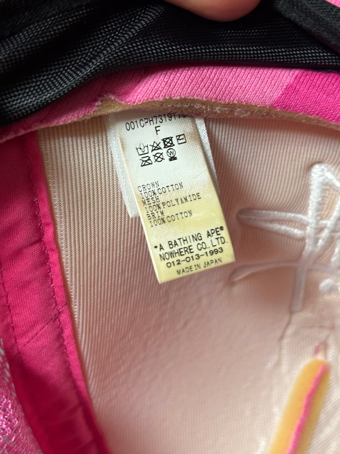 Bape x stussy trucker cap 상품이미지4