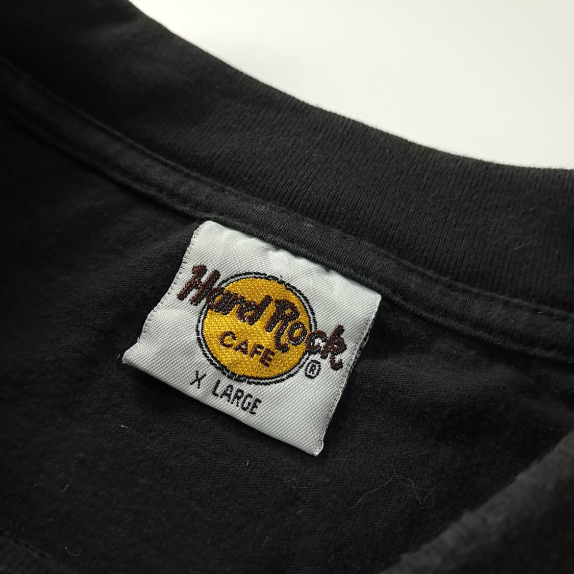 CK874 XL 하드락카페 90s 파리 페이딩블랙 반팔 티셔츠 상품이미지3