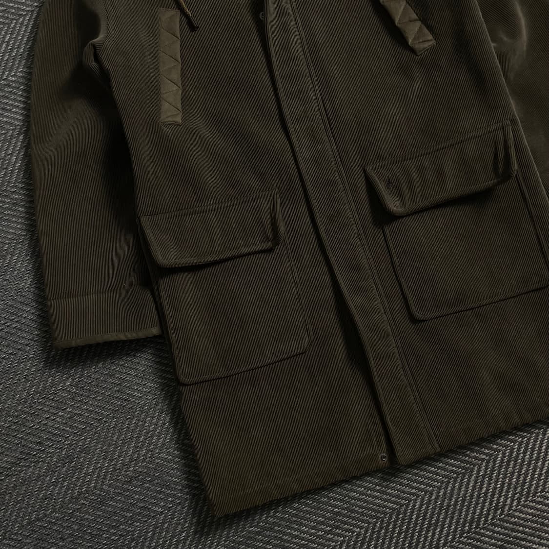 빈폴 스포츠 양털 라이닝 코듀로이 후드 코트o 4954 상품이미지3