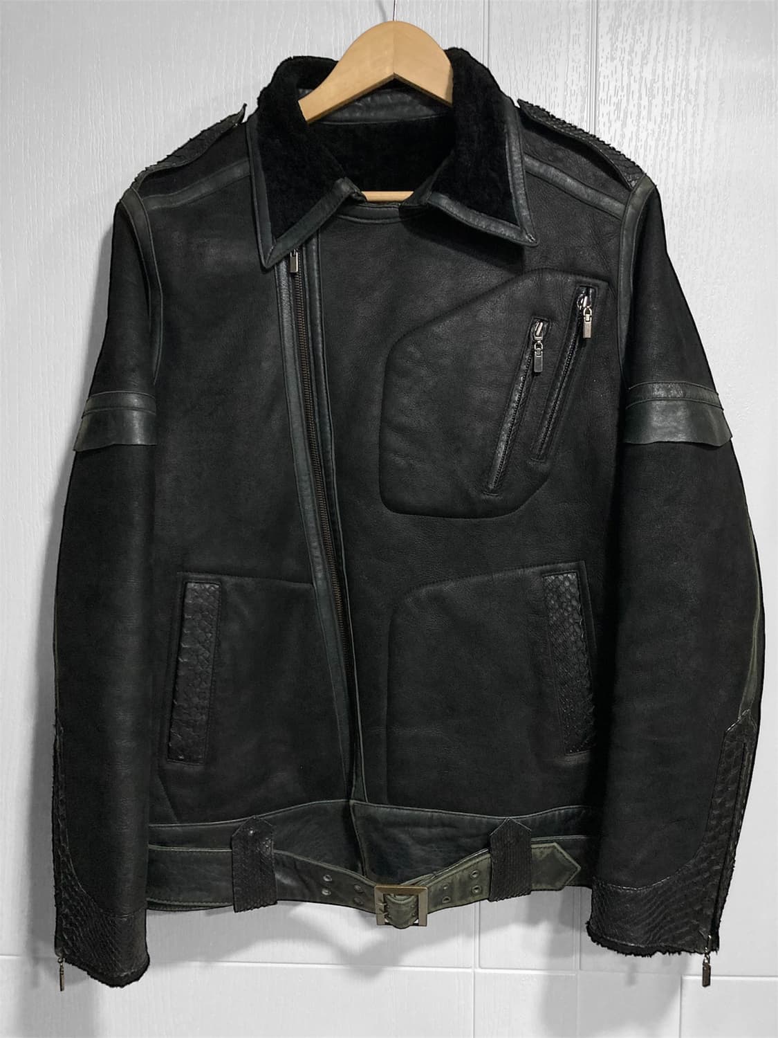 파이톤 무스탕 자켓 상품이미지1