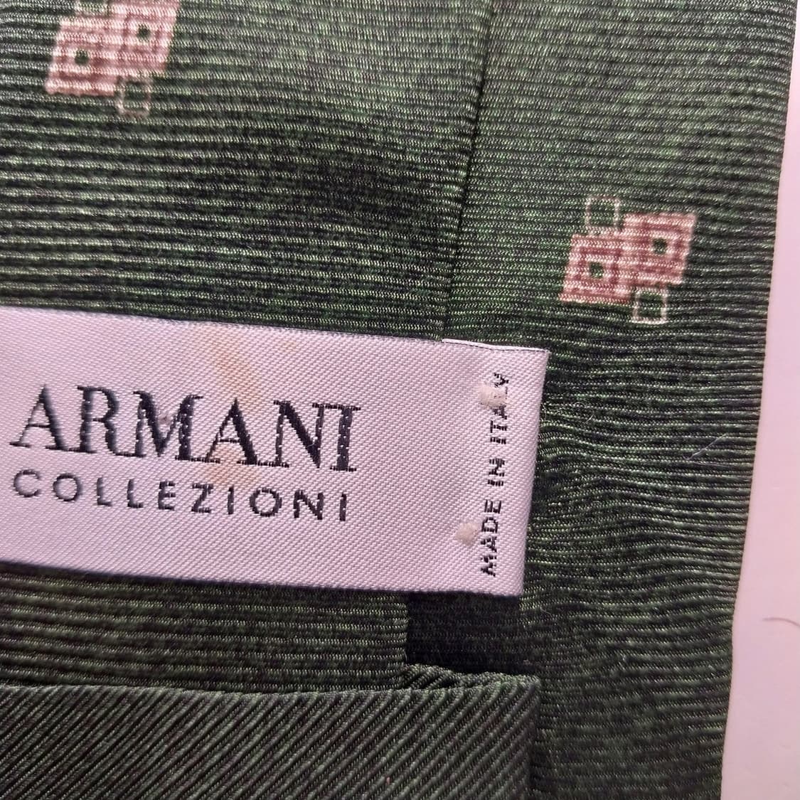 아르마니꼴레지오니 실크 미니멀 패턴 넥타이 9.6cm A+등급 K1535 상품이미지8