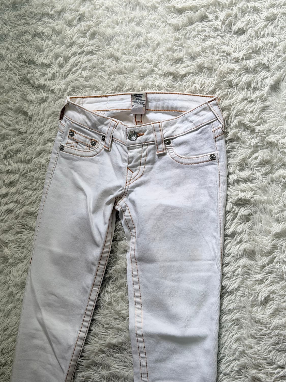 트루릴리전(True Religion) 화이트 스키니진 - 25사이즈 상품이미지1