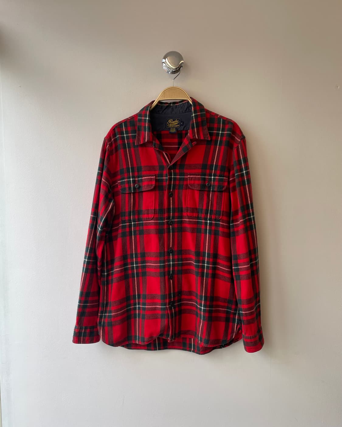 Ralph Lauren Rugby flannel camp shirt M 상품이미지3