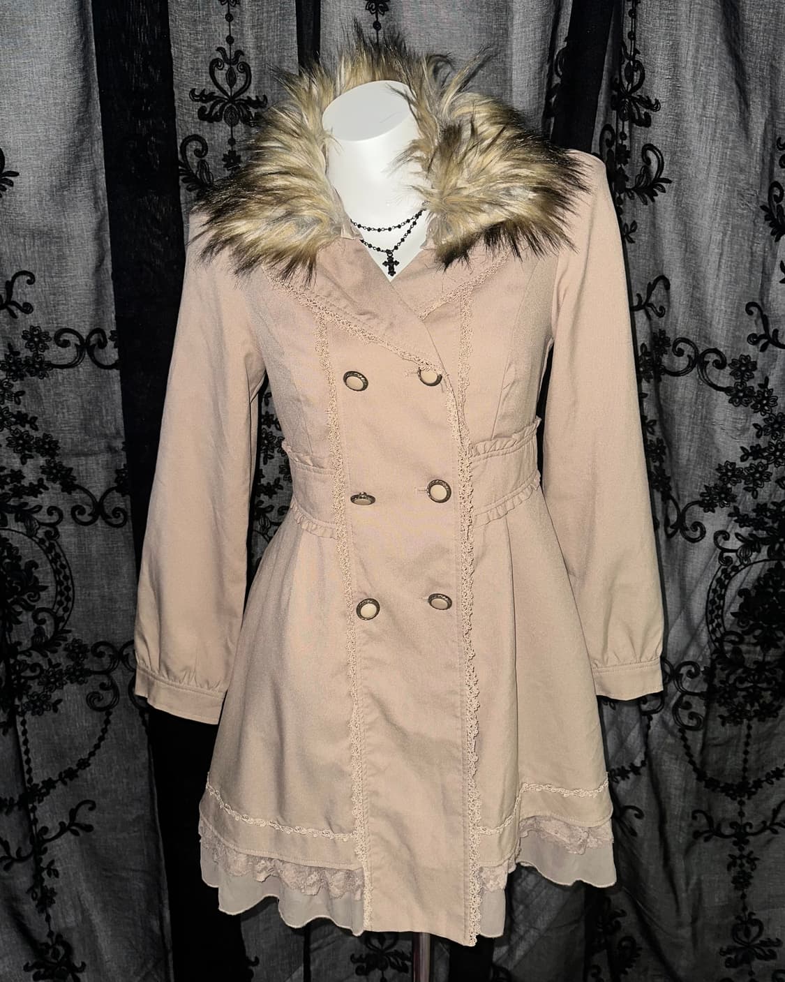 brown lovely trench coat 상품이미지2