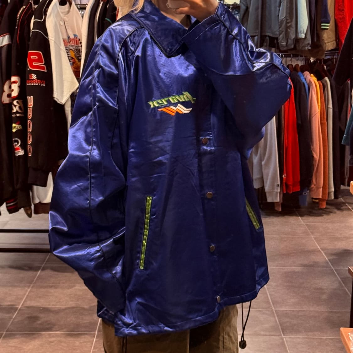[NO.9] 아비렉스 블루 새틴 코치 자켓 상품이미지3