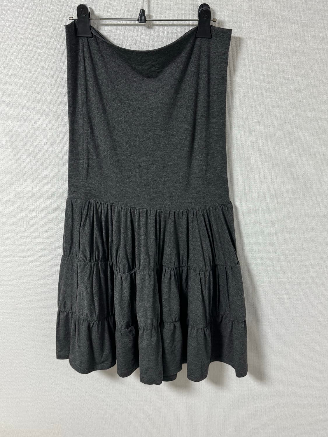 파르티멘토 PWC JERSEY SHIRRING TIERED MIDI 치마 상품이미지4