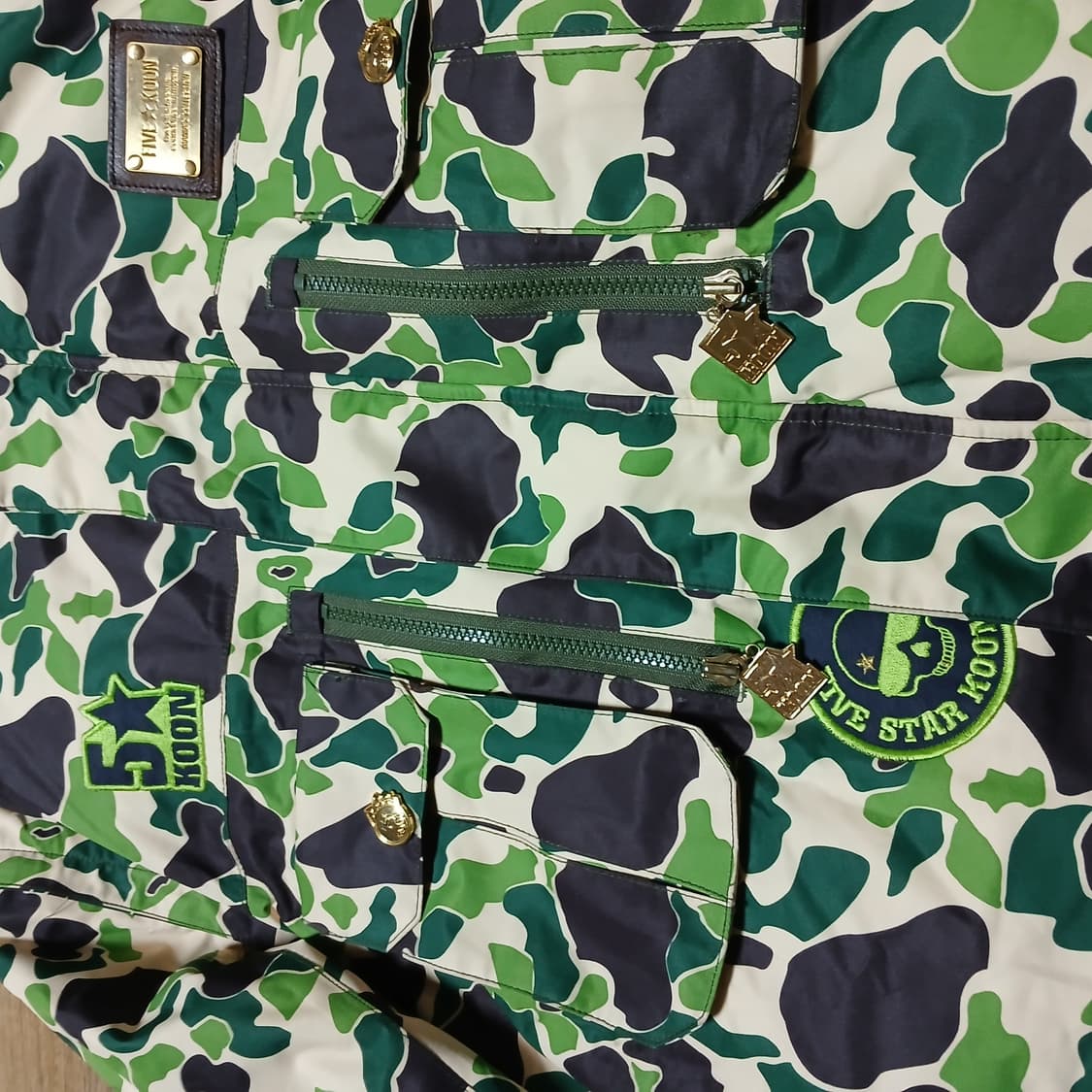 파이브스타쿤 베이프맛 카모 보드 패딩 스키 점퍼 자켓 실물 좋음 상품이미지7