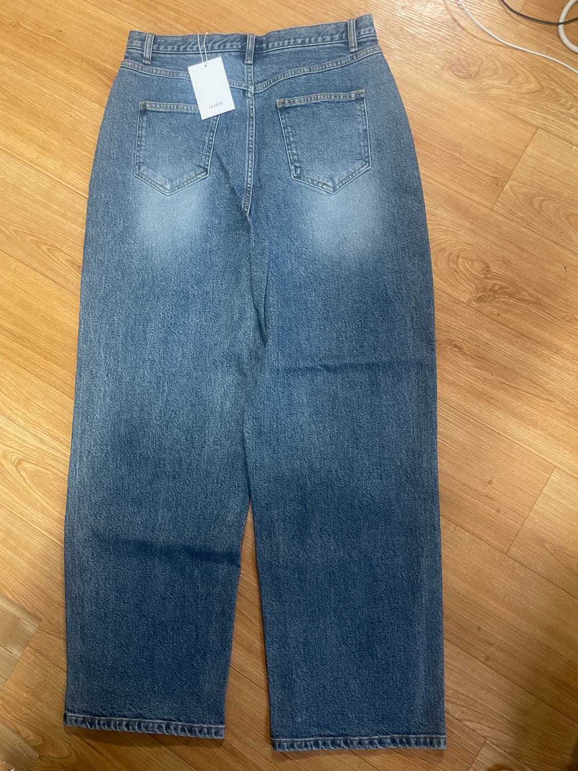 르아브 커브드 와이드 데님팬츠 M 상품이미지2