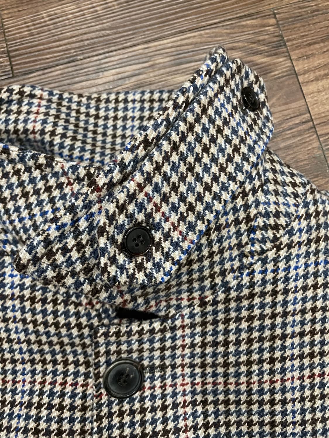 8 by YOOX 이태리제 하운드투스 체크 울 카코트 상품이미지6