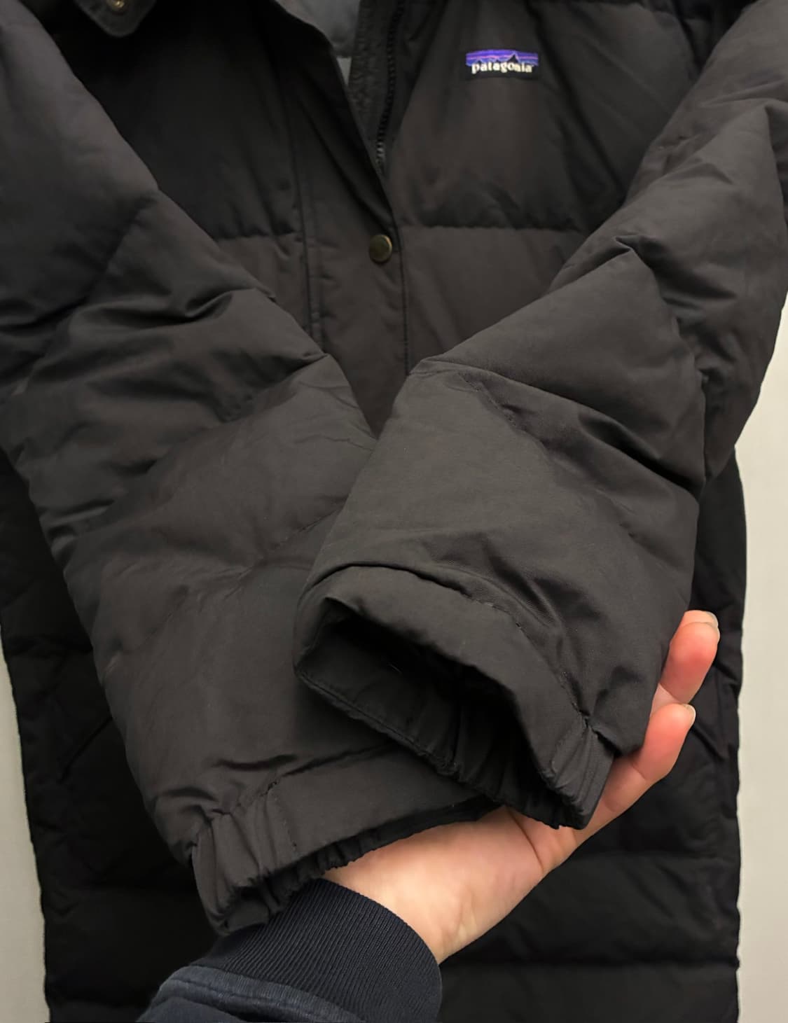 (M/97)파타고니아 우먼즈 다운리프트 파카 롱패딩 블랙 상품이미지4