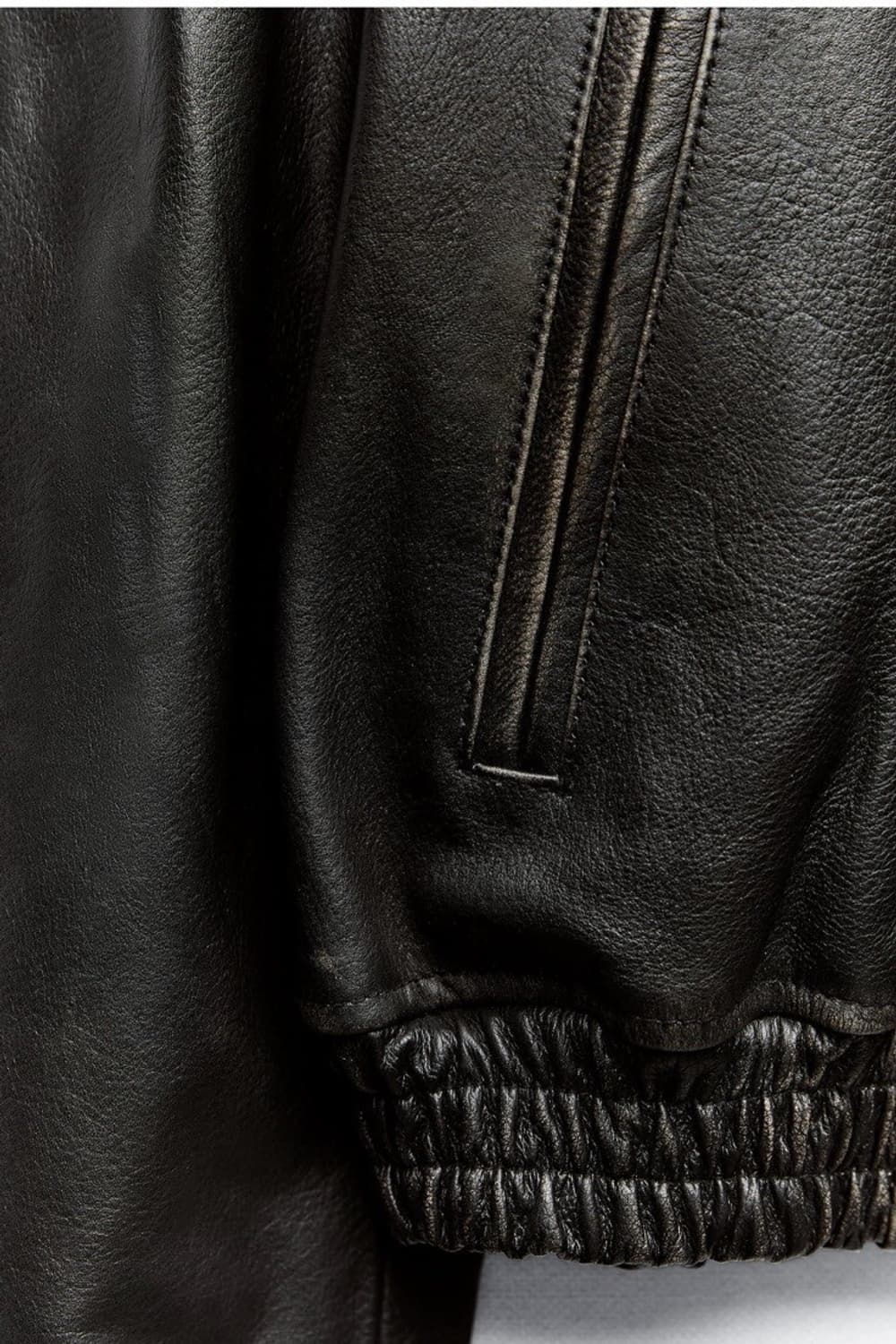 Zara vintage leather jacket (sheepskin) 상품이미지5