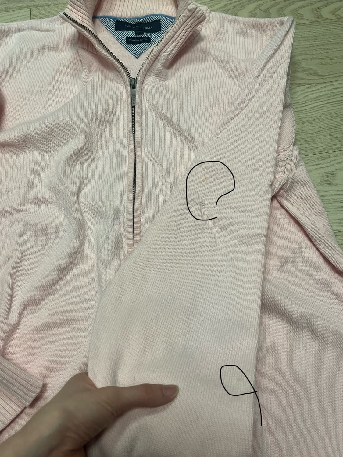 타미힐피카 니트 집업 상품이미지3