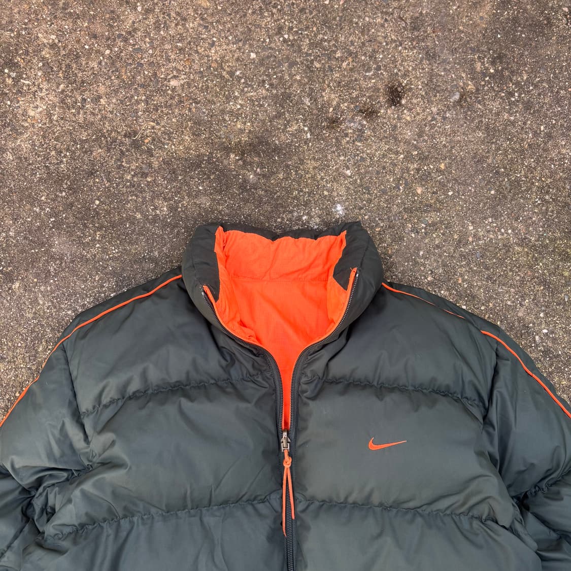 나이키 리버시블 패딩 점퍼 그린/오렌지 L 상품이미지2