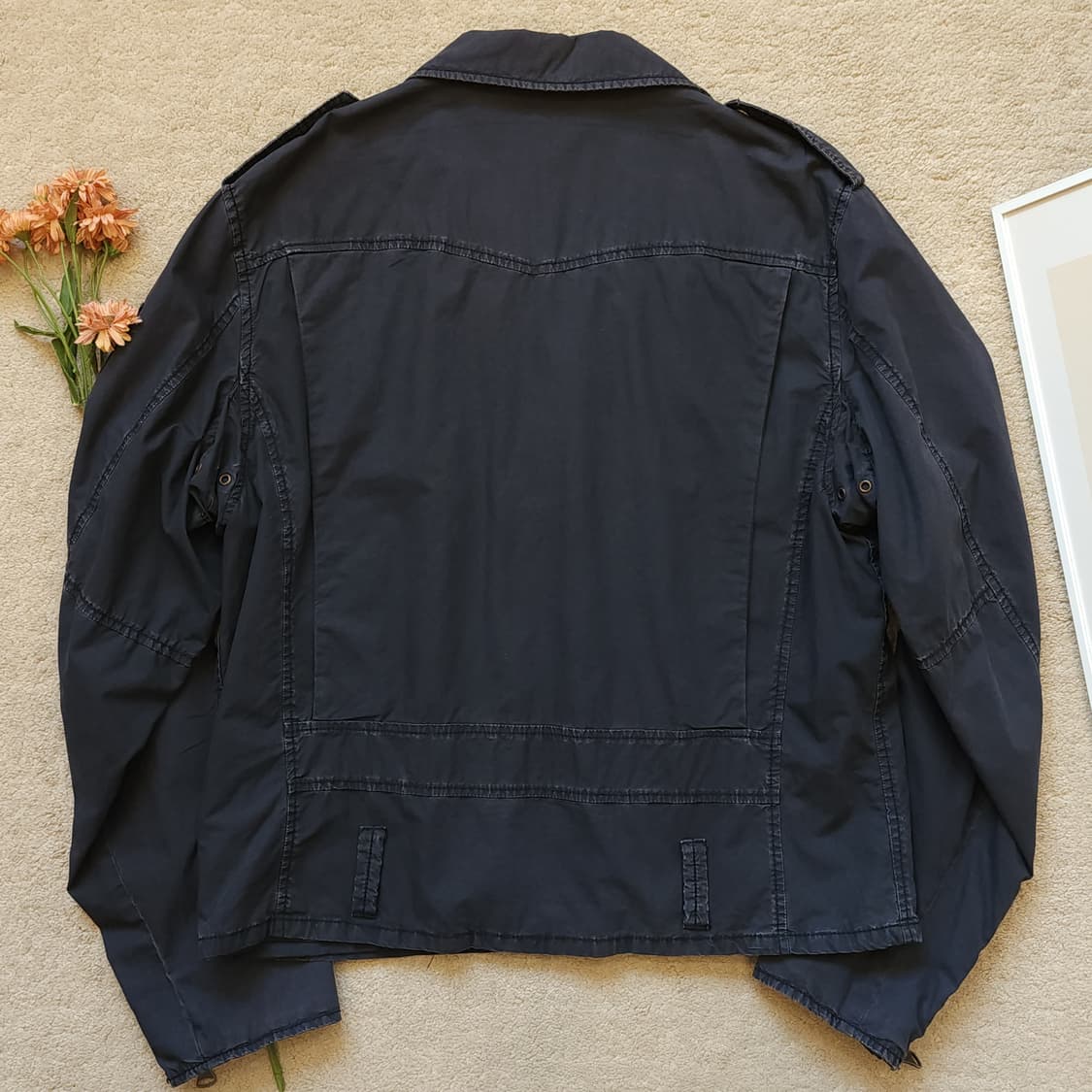 폴로 진스 바이커 자켓 라이더 자켓 코튼 L 상품이미지2