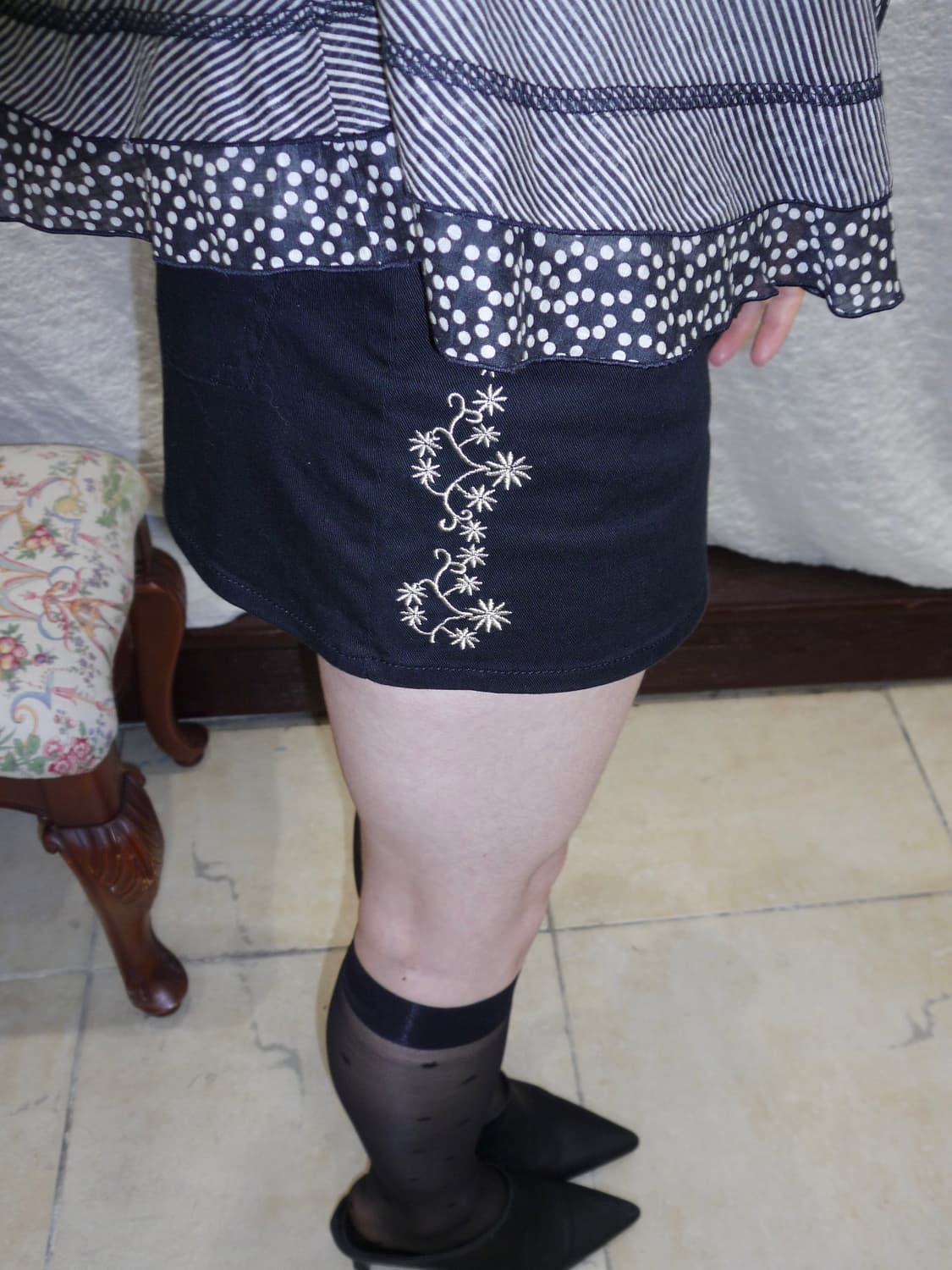 midnight stitch miniskirt 상품이미지1