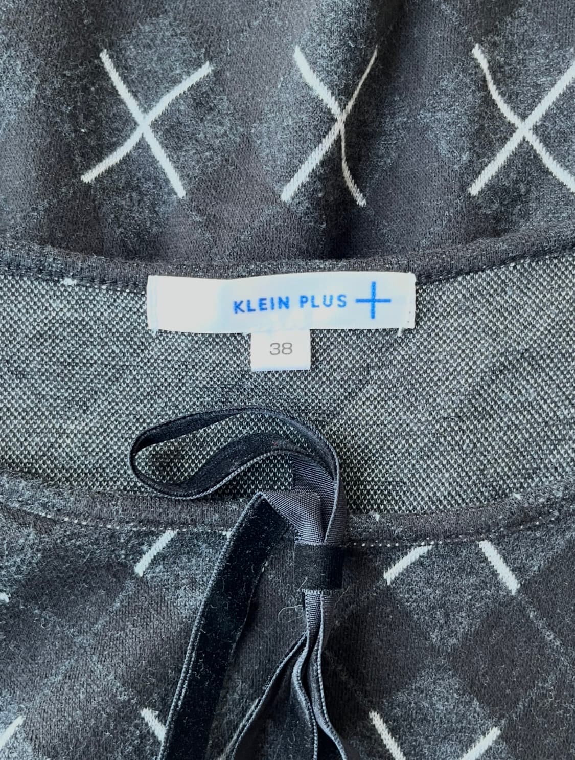 KLEIN PLUS 블랙 아가일 튜닉  상품이미지5