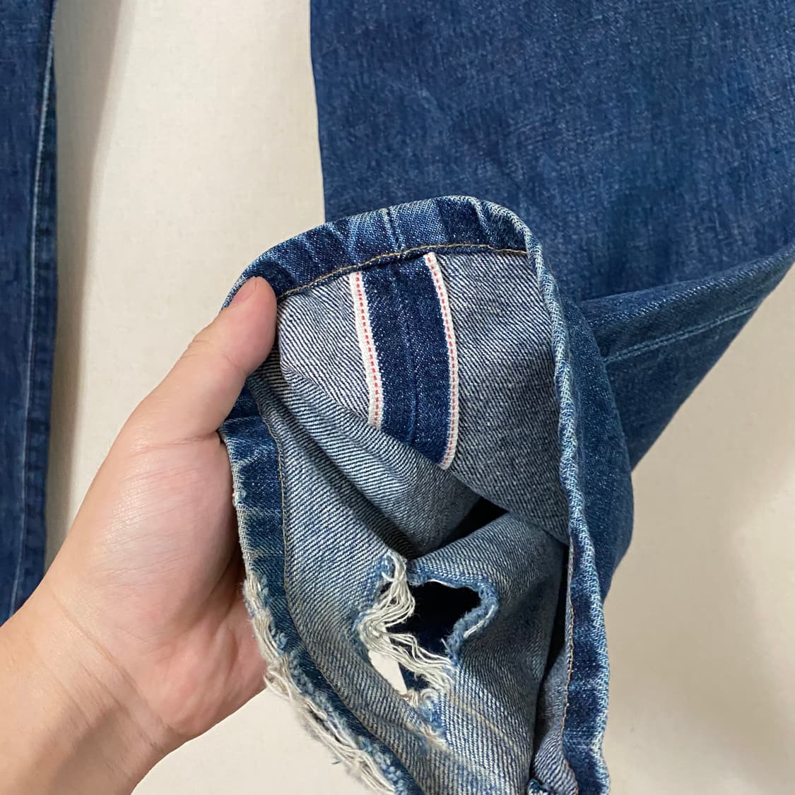 (33)Levis 리바이스702xx 빅e 신치백청바지 상품이미지9