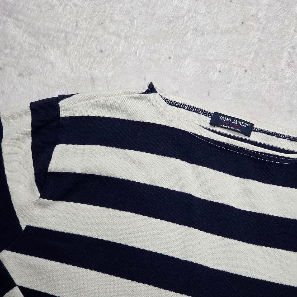 세인트 제임스 보트넥 스트라이프 8부 티셔츠 상품이미지2