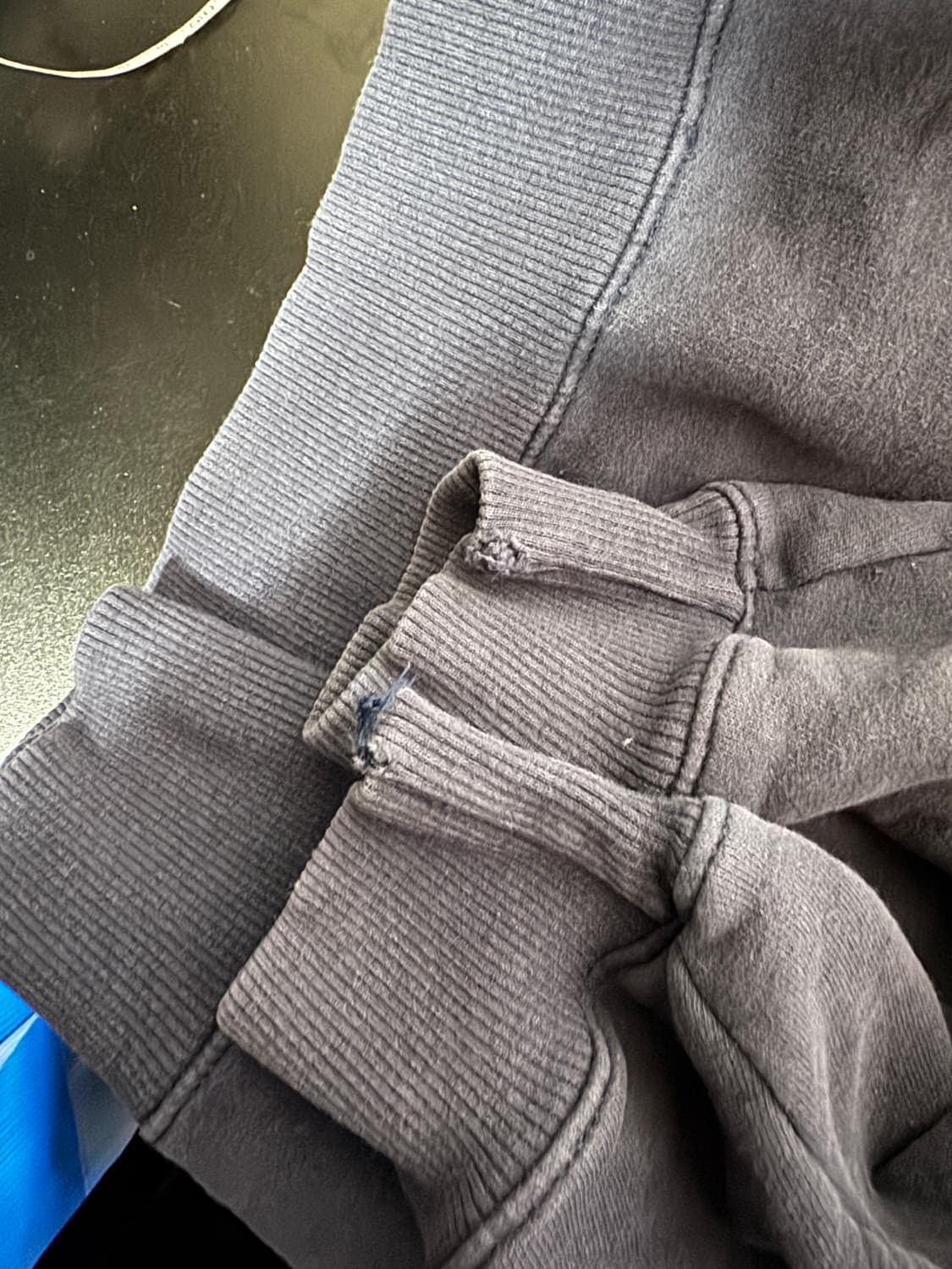 챔피온 미니멀 로고 트레이닝 기모 맨투맨 M 네이비 상품이미지5