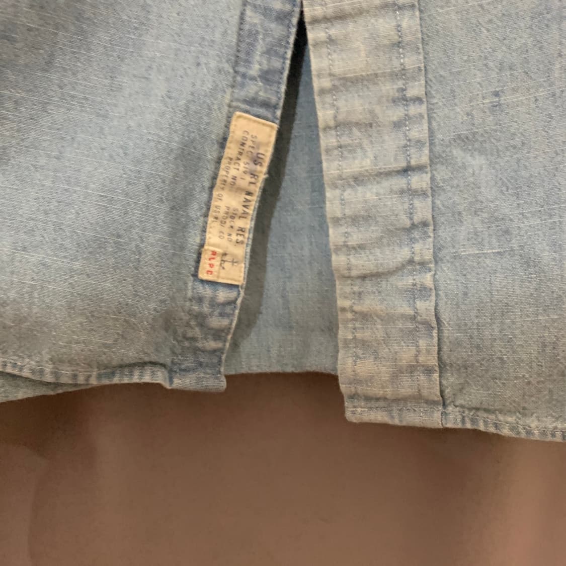 XL 폴로랄프로렌 투포켓 샴브레이 워크 셔츠 남방 상품이미지4