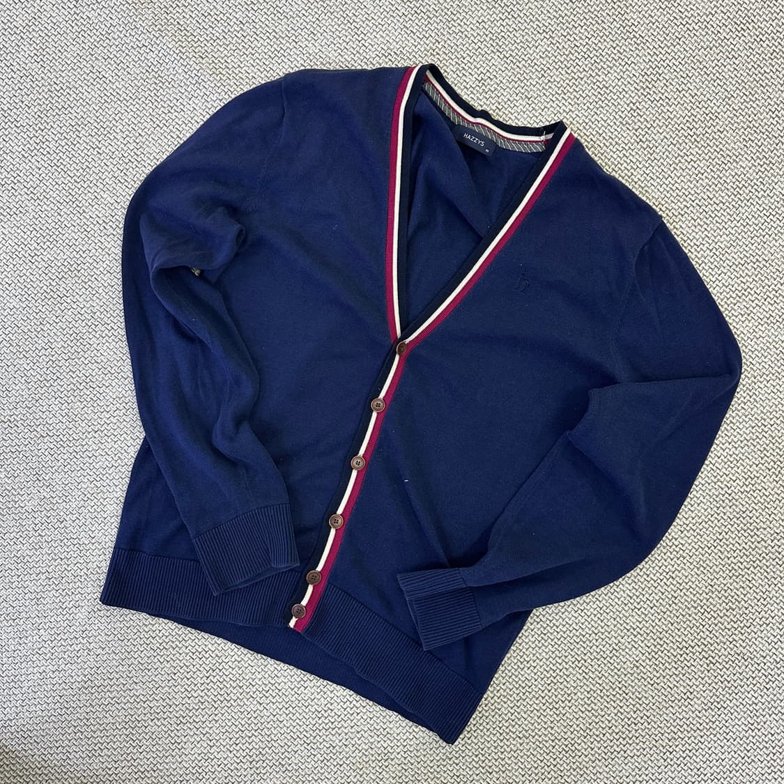 95 헤지스 배색 가디건 0316D 상품이미지1