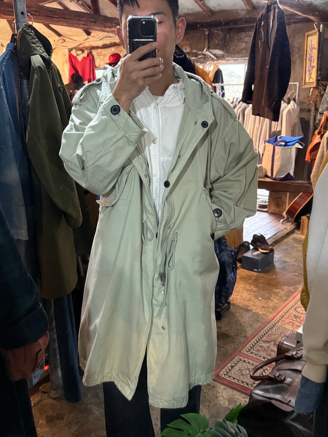 다이리쿠 Dairiku 워시드 모즈 자켓 상품이미지5