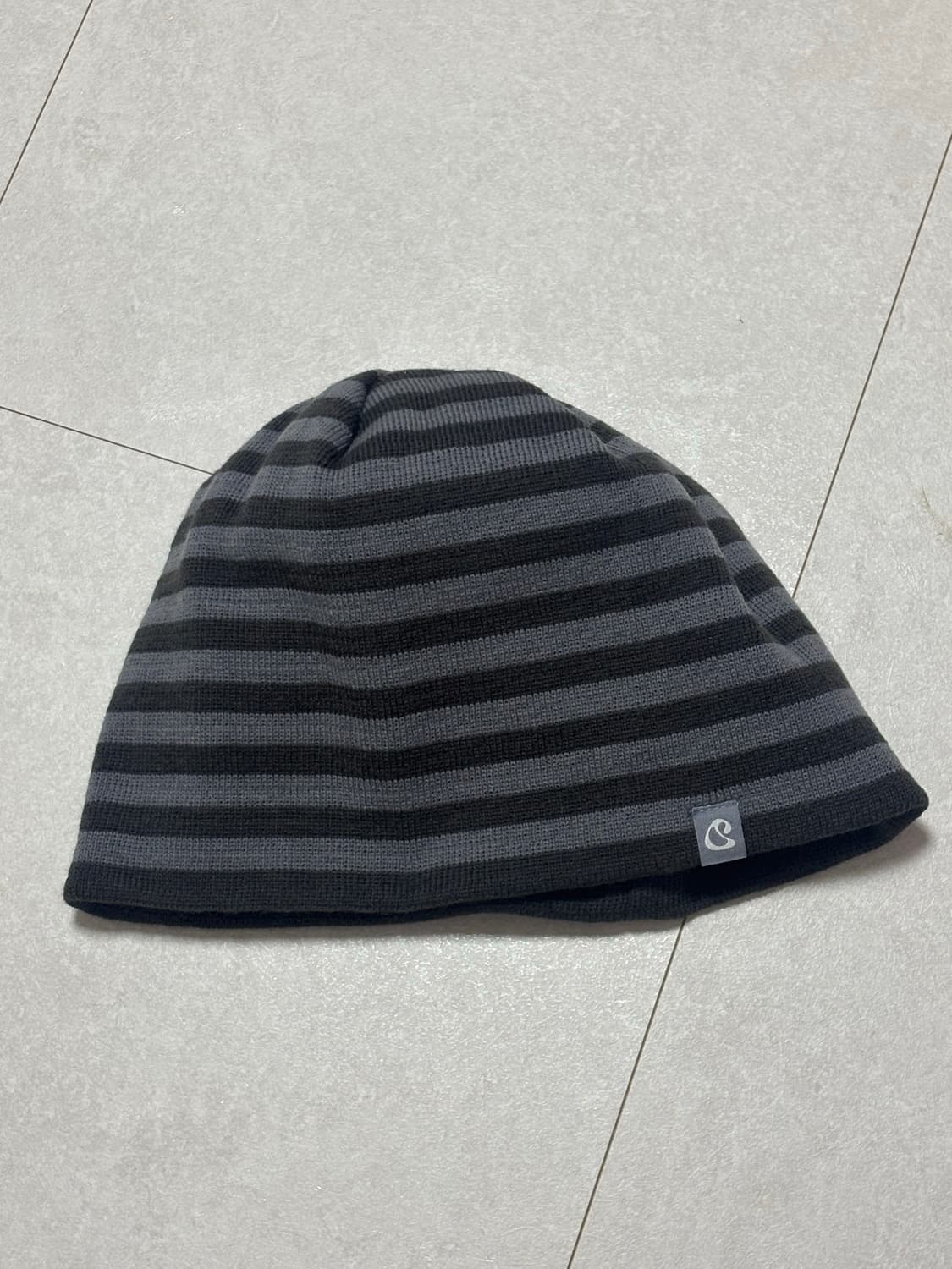 코이세이오 비니 DUAL STRIPE BEANIE PURPLE GREY 상품이미지2